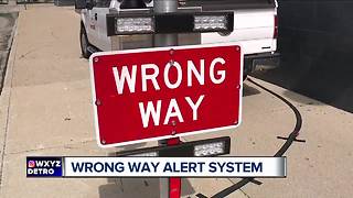 Wrong Way alert system