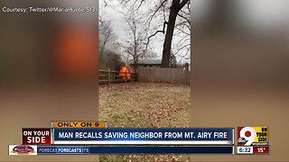 Man recalls saving neighbor from Mt. Airy fire