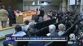 State senate voting on ex-Broward County sheriff's fate