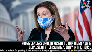 Pelosi Begs House Leaders Dems not join Biden Admin