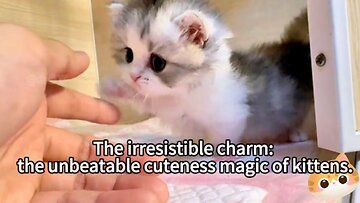 Irresistible charm: the unparalleled magic of kitten cuteness.
