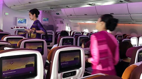 THAI Airways A350 ECONOMY Class: TG606 Bangkok to Hong Kong