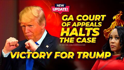 BREAKING🔥 Fani Willis DISQUALIFICATION Saga - GA Court of Appeals HALTS the Case🚨VICTORY for TRUMP!