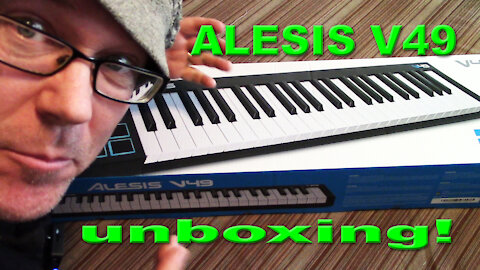 Alesis v49 Midi Keyboard Unboxing!
