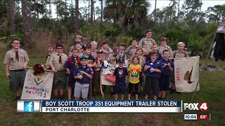 Boy Scout camping gear stolen from church