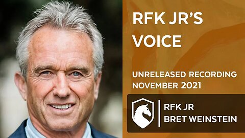 Did a flu vac cause the tremor in RFK Jr's voice? (RFK Jr & Bret Weinstein)