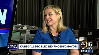 Kate Gallego talks after winning Phoenix mayoral race