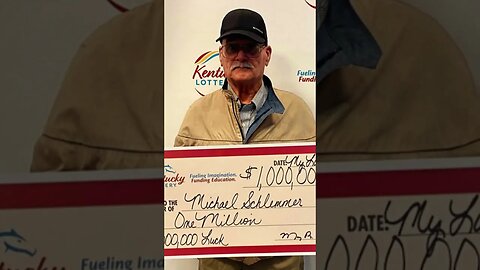 Watch Kentucky man 'ran out of gas,' won $1 million lottery prize #shorts