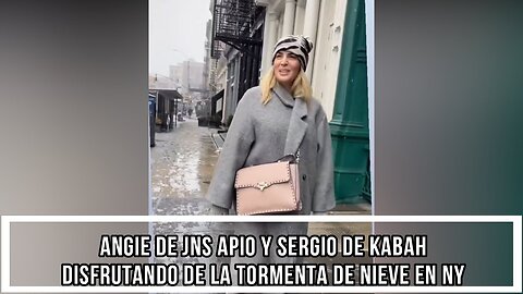 ANGIE DE JNS APIO Y SERGIO DE KABAH DISFRUTANDO DE LA TORMENTA DE NIEVE EN NY