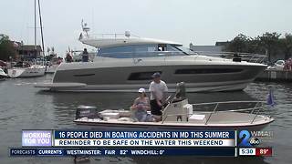 16 People Died in Boating Accidents in MD this Summer