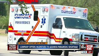 Nationwide paramedic shortage impacting Tampa Bay, expected to worsen