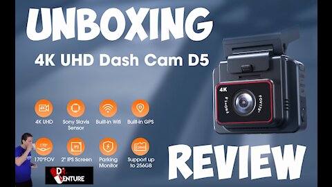 Kingslim D5 4K Dash Cam: Unboxing Review