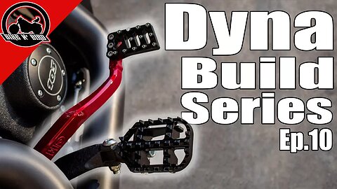 Harley Dyna Build Series Ep. 10 - Pegs, Foot Controls, Powder Coat, Phone Mount