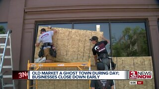 Old Market Ghost Town During Day: Businesses Close Down Early