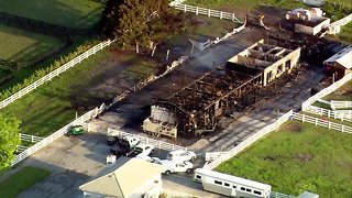 Chopper 5: Barn destroyed by fire in Wellington; 3 horses killed