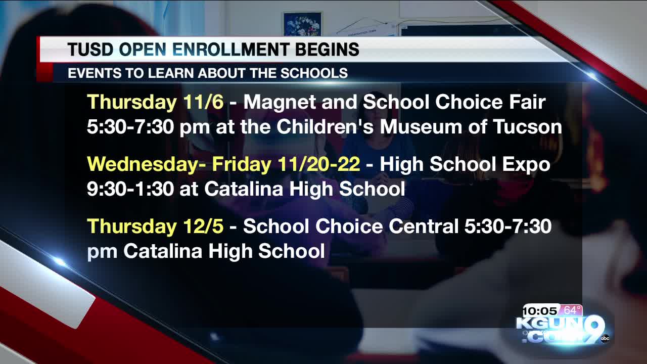 TUSD open enrollment begins for 2020-2021 school year