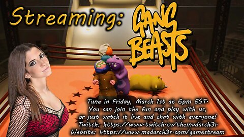 Free Friday: Open Game Stream - Gang Beasts