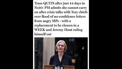 Liz Truss dramatically quit today #LizTruss