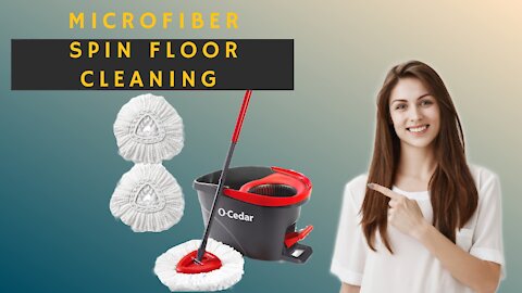 #O_Cedar_EasyWring_Microfiber_Spin_Mop_&_Bucket_Floor_cleaning