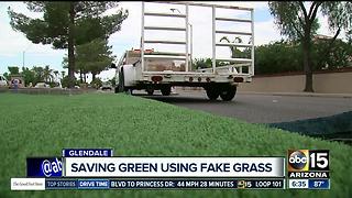 Glendale testing fake grass to save money