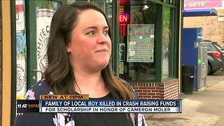 Family of 10-year-old killed in crash founds scholarship