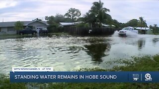 Standing water remains in Hobe Sound