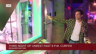 Live interview: CBD store vandalized on Milwaukee's east side in Sunday night unrest