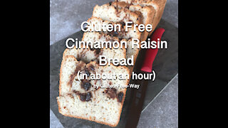 Gluten Free Cinnamon Raisin Loaf Bread