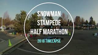 Snowman Stampede Half Marathon - 2018 Timelapse