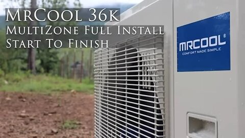 Full Installation | 36000 BTU Mini Split AC Unit, Step By Step | DIY |