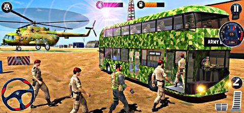 Soldier Bus Driving Simulator - Offroad US Transport Duty Driver - Android GamePlay