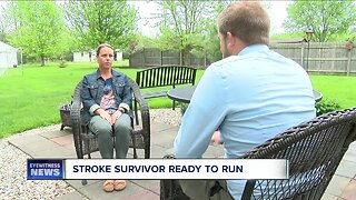 Survivor of two strokes running portion of Buffalo Marathon