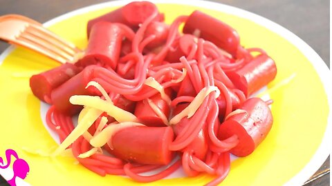Barbie Pink Hot Dog Spaghetti - Fun For Kids & The Whole Family!