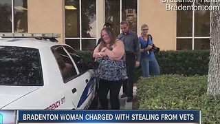 Bradenton woman charged with stealing from vets
