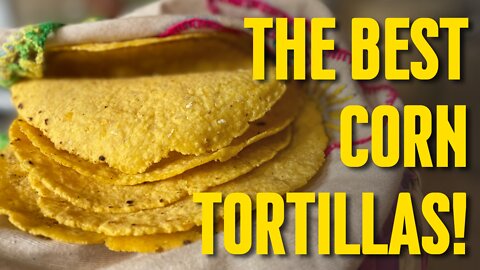 Homemade Corn Tortillas with Nixtamalized Corn from Scratch | Mexican Cooking at Home