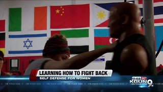 Learning how to fight back, gain confidence with self defense classes