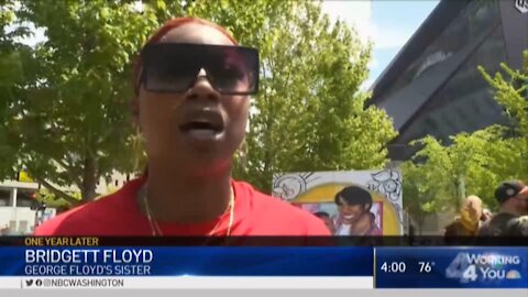 George Floyd's sister Bridgett Floyd threatens to continue to burn and loot businesses