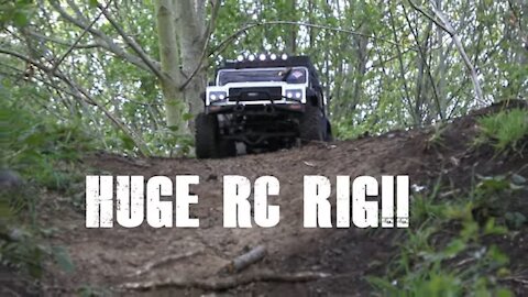 HUGE 2FT LONG RC TRUCK PERFOMS A BACK FLIP!! FTX KANYON RC CRAWLER MADNESS