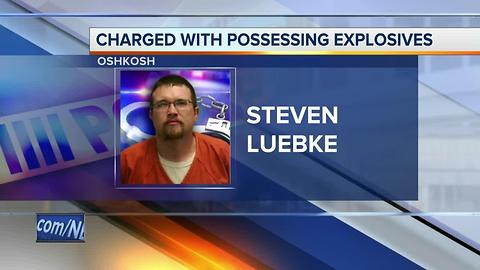 Man charged for having improvised explosives in Oshkosh apartment