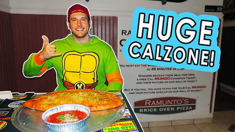 BIG Pizza Calzone Challenge in Vermont!