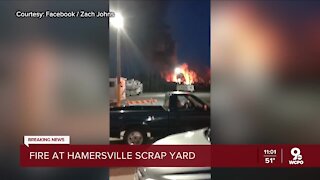 Fire at Hamersville scrap yard