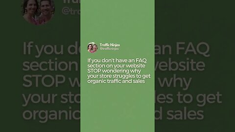 FAQ section helps you get more Sales on Shopify