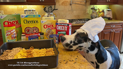 Chef Mikey The Great Dane's Chex Mix Nuts & Bolts Recipe