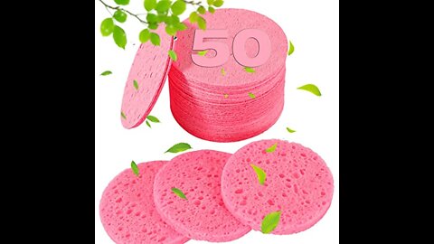 50 Count Compressed Facial Sponges