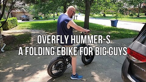 Overfly Hummer-S Folding E-Bike Review for Bigger Guys! 👨‍🦰🚴‍♂️ #ebike #youtube #explore #share