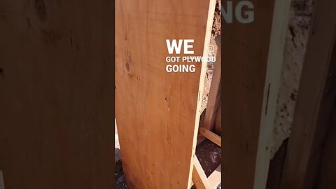 The Door Form Is In For Our Earthbag Root Cellar! #offgrid #shorts