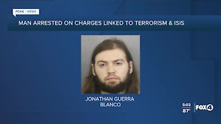 Man arrested on charges linked to terrorism and ISIS