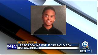 PBSO searching for missing 12-year-old boy near West Palm Beach