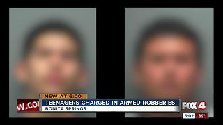 Two 14 year olds arrested for armed robberies in Bonita Springs