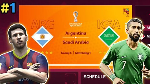 ARGENTINA VS SAUDI ARAB | FIFA MOBILE GAMEPLAY IN BANGLA | আমি এখন কাতার বিশ্ব কাপ এ !